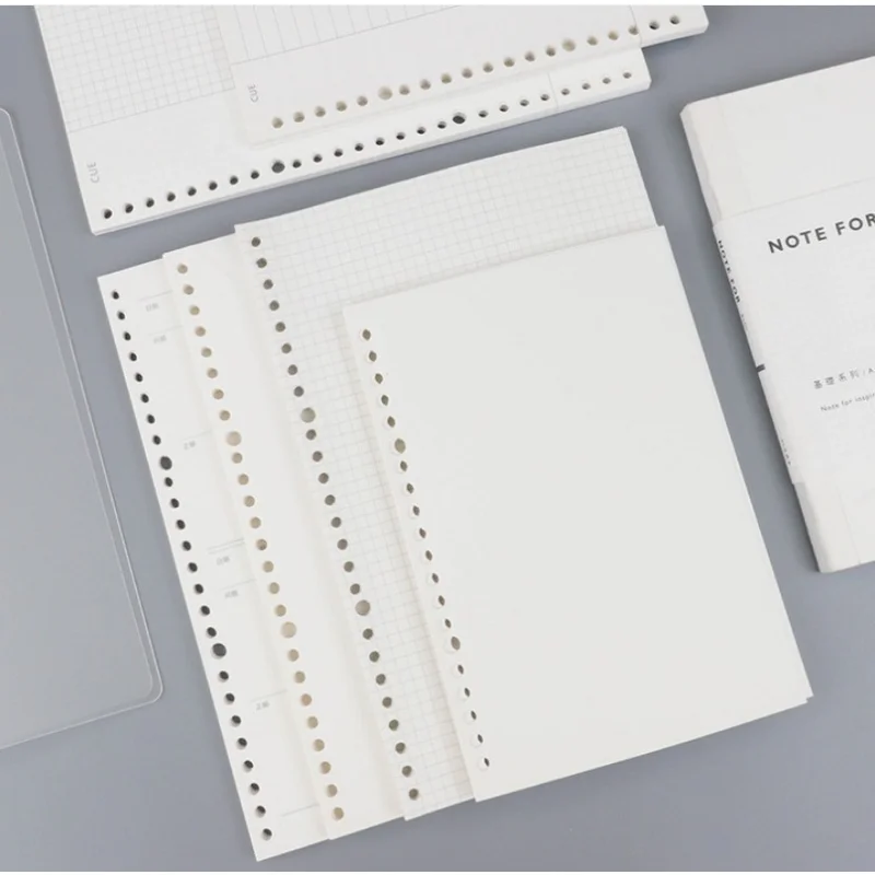 

60 Sheet A5 B5 Loose-leaf Colorful Refill Inner Page Line Blank Grid inner Page Inside Paper Stationery