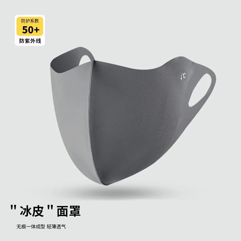 3D Stereoscopic Ice Silk Sunblock UV Protection Eye Angle Breathable Face Mask for Men and Women Protection Thin