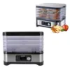 Food Drying Machine 5 Tray Food Dehydrator Stainless Steel Adjustable Temperature Settings EU Plug 220V BPA for Home for 3