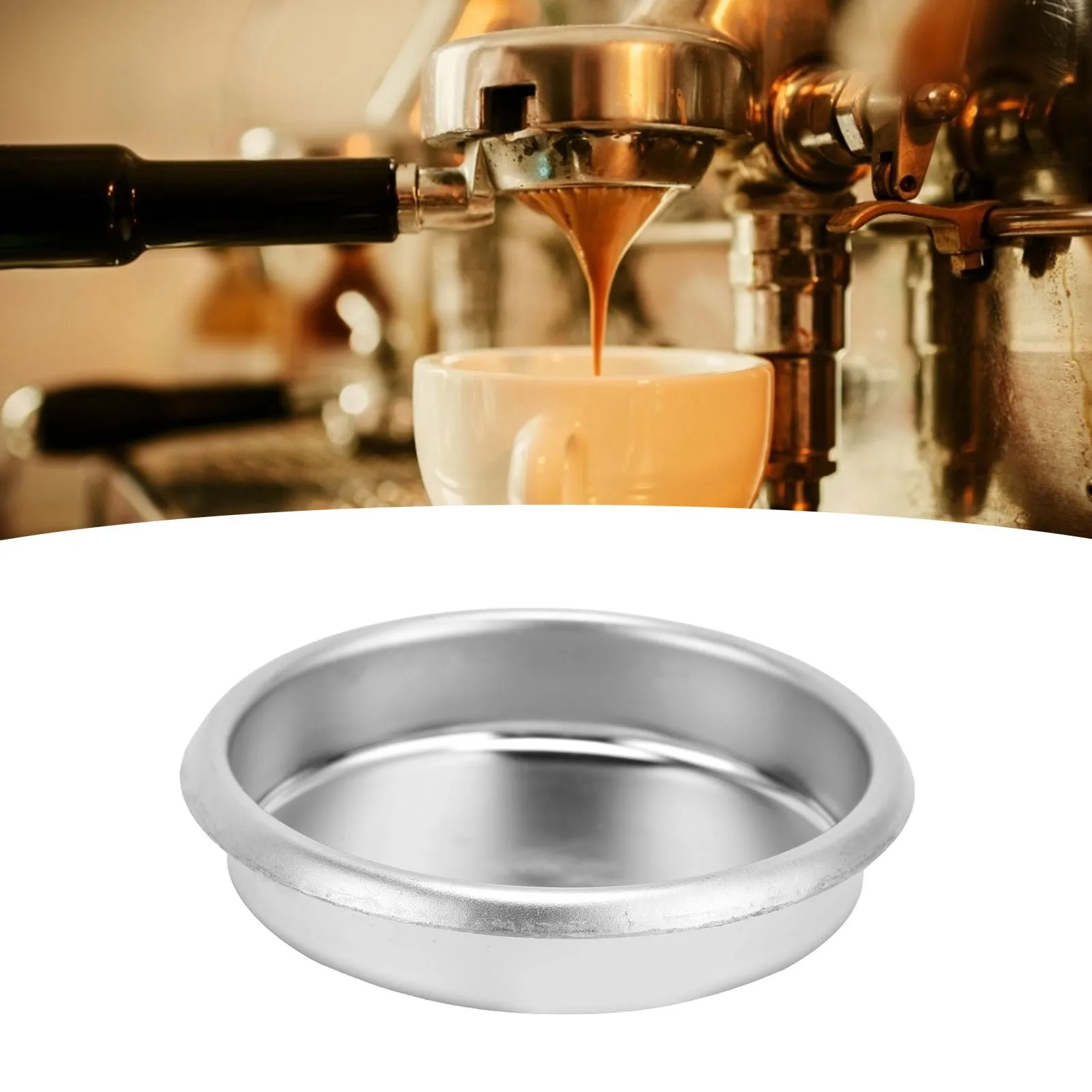 54mm Coffee Machine Stainless Steel Backflush Insert Metal Blind Filter for Breville Sage8 Series 870 Backflush Disk Blind Disk