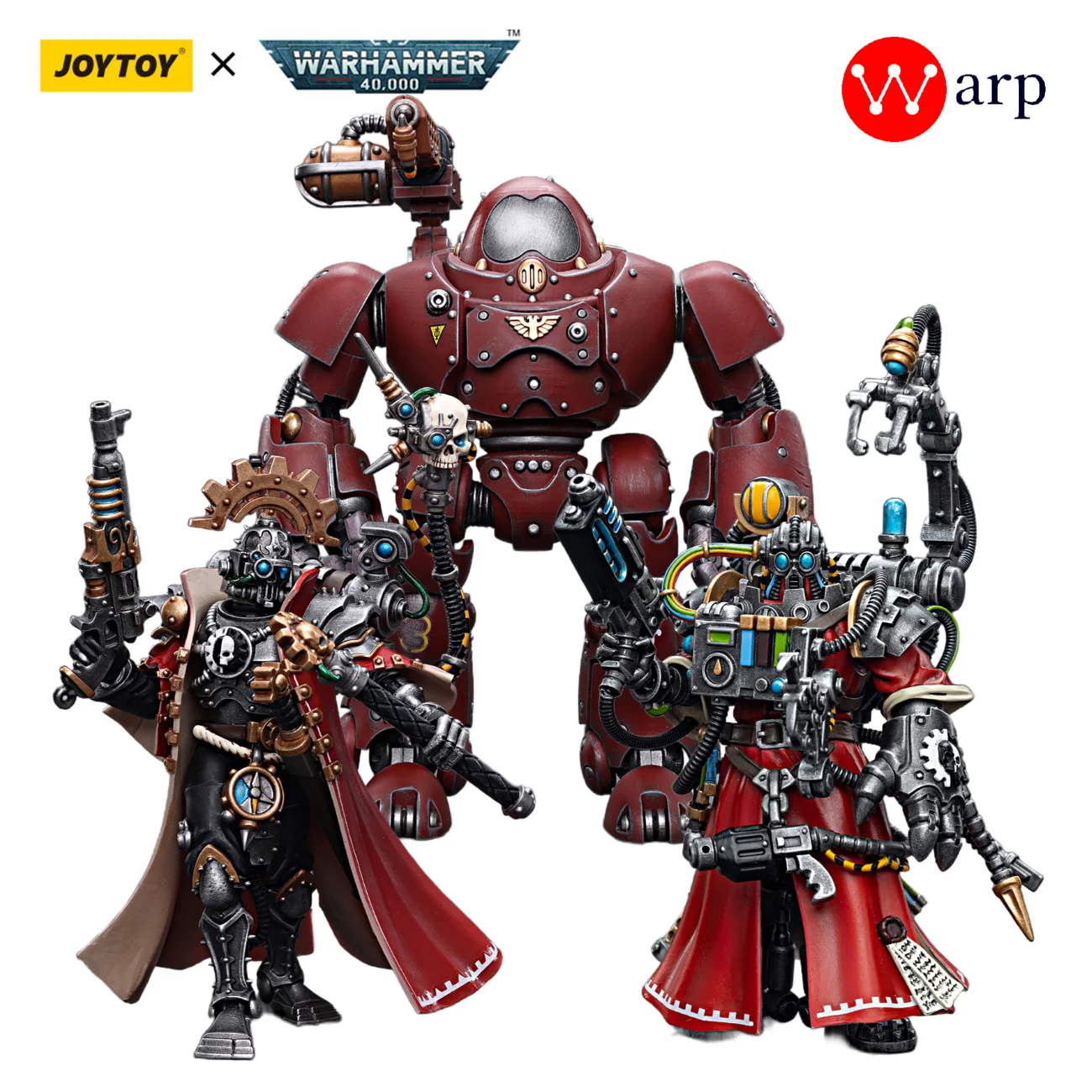 

[In-Stock] JOYTOY Warhammer 40k 1/18 Action Figure Adeptus Mechanicus Kastelan Robot Skitarii Marshal Anime Military Model Gift