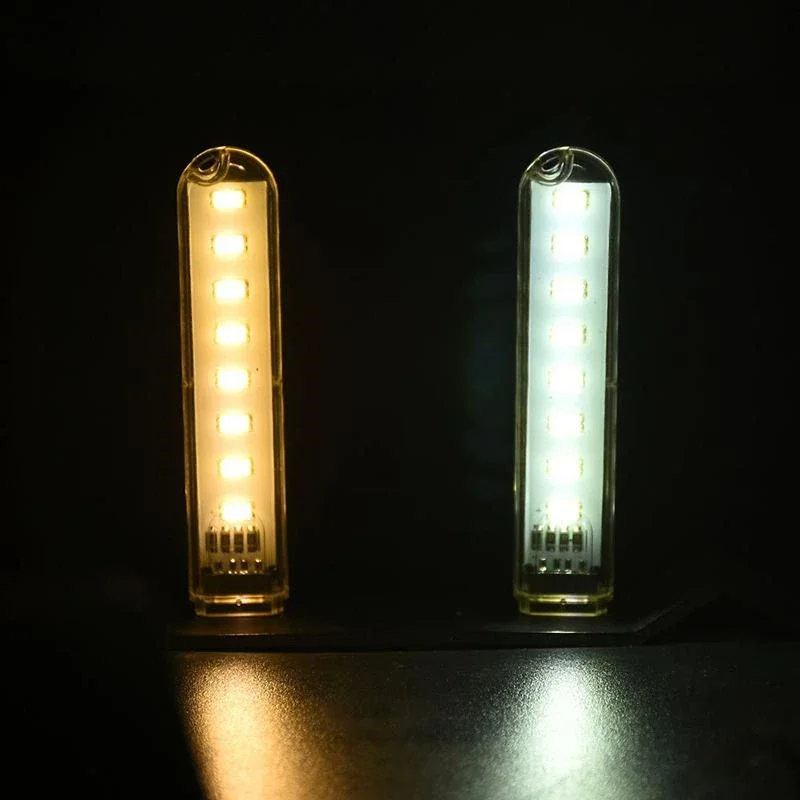 Portable 8/24 LEDs Reading Lights USB LED Night Light Mini LED Book Lamp 2PCS for Power Bank Laptop Camping Reading Lighting led light night light book light mini led light