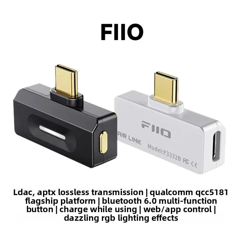 FiiO Air Link 블루투스 송신기 LDAC AptX 무손실 QCC5181 B..