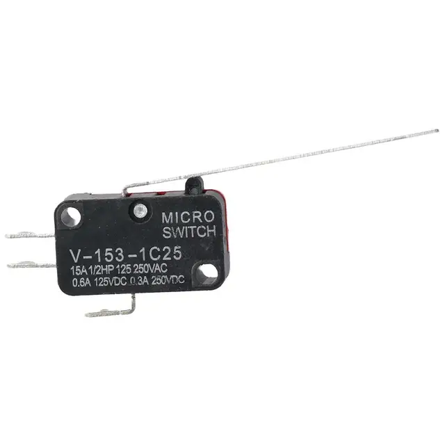 Microinterruptor De Límite SPDT 16A 250V - Con Palanca De Rodillo, 3 Pines (NO+NC+COM), Tamaño 28x52 Mm - Para Aplicaciones Industriales