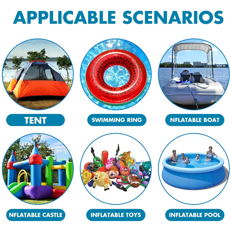 10pcs Swimming Pool PVC Repair Patch Waterproof Swimming Ring Repair Kit Inflatable Boat Repair Patch Swimming Pool Accessory 5