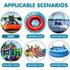 10pcs Swimming Pool PVC Repair Patch Waterproof Swimming Ring Repair Kit Inflatable Boat Repair Patch Swimming Pool Accessory 5