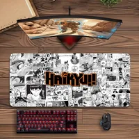 Anime Haikyuu Mousepads Monster Large Mouse Mat Big Desk Pad Non Slip Rubber Mouse Pad Big Keyboard Mats Mouse Pad 2