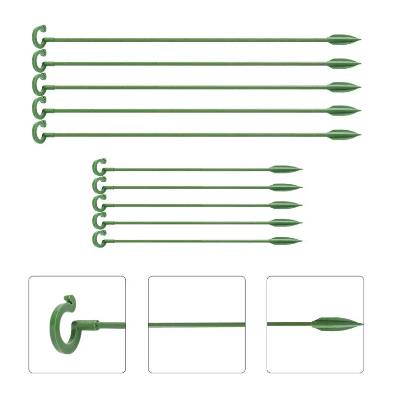 10pcs Plastic Plant Supports Flower Stand Reusable Protection Fixing Tool Gardening Supplies for Vegetable Holder Bracket 2
