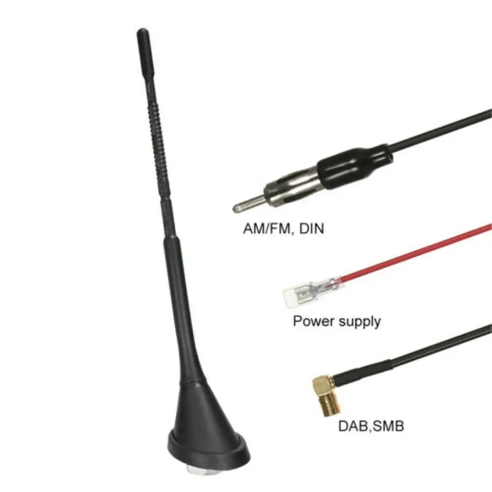 Antenna Antenna per Auto Antenna DAB + GPS + FM supporto per tetto amplificato attivo impermeabile antipolvere accessori Auto universali  34
