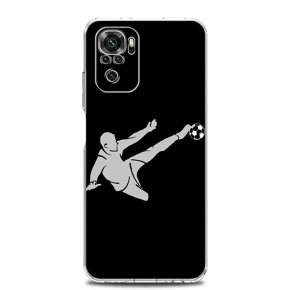 Football Player Soccer Art Soft Clear Phone Case