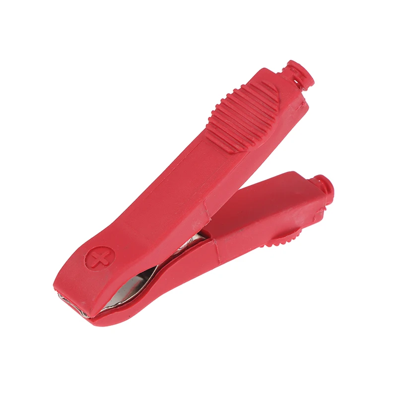 50A Red Black 75mm Insulation Fully Enclosed With Fuse Electrician Test Clip 2PCS Battery Test Lead Clip Alligator