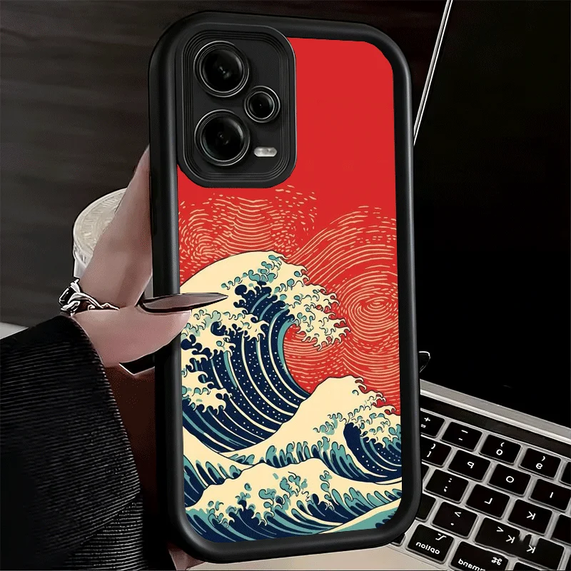 Japanese Wave Kanagawa Surfing Soft Silicone Phone Case
