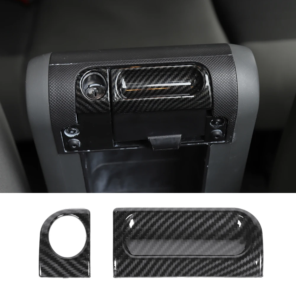 

Декоративная наклейка на подлокотник автомобиля для Jeep wrangler JK 2007 2008 2009 2010, аксессуары для интерьера из АБС-углеродного волокна