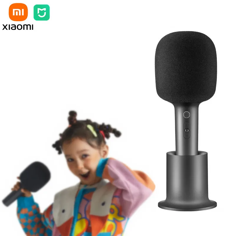 

Xiaomi Mijia Microphones Bluetooth 5.1 DSP K-Song Noise Cancellation Stereo Sound Effect Double Duet Home KTV with 9 Kinds Sound