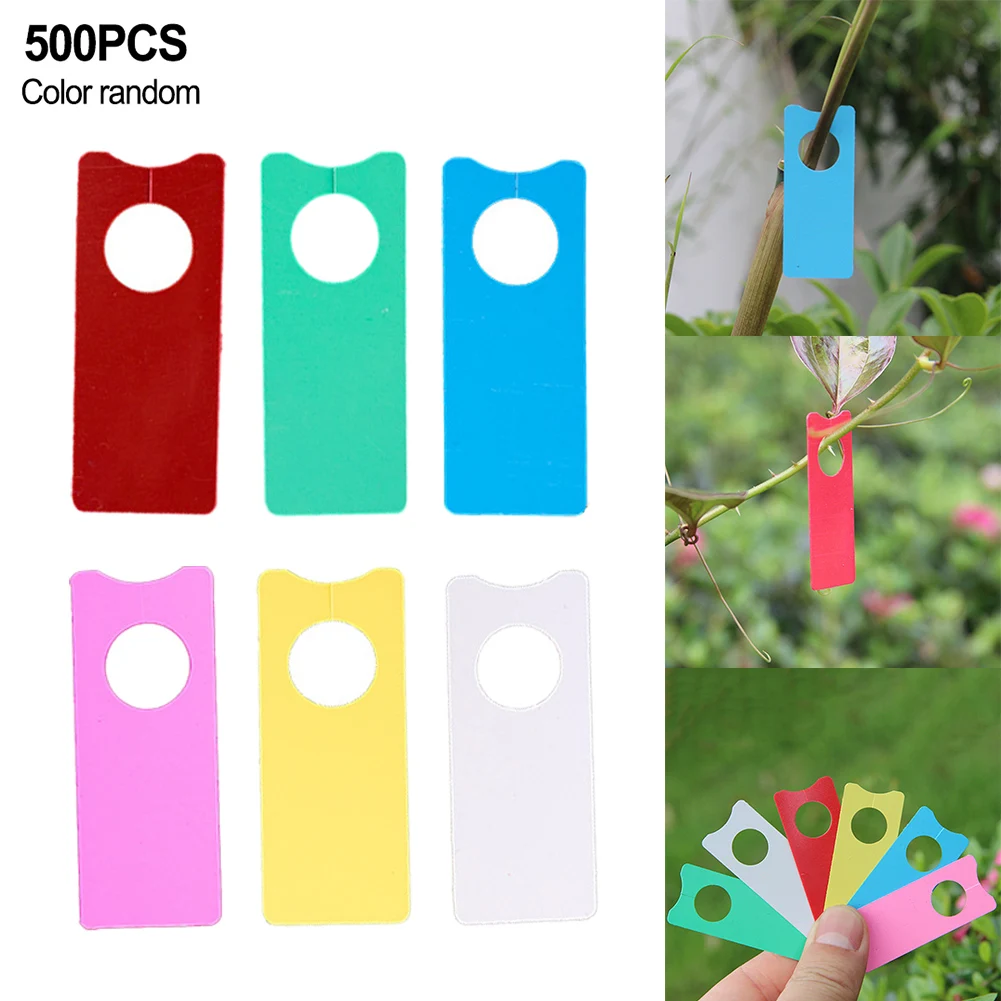 

500Pcs 6 Colors Plants Tags Garden Labels Mark Grape Sign Board For Grape Plastic Multifunction Portable Melon Fruit
