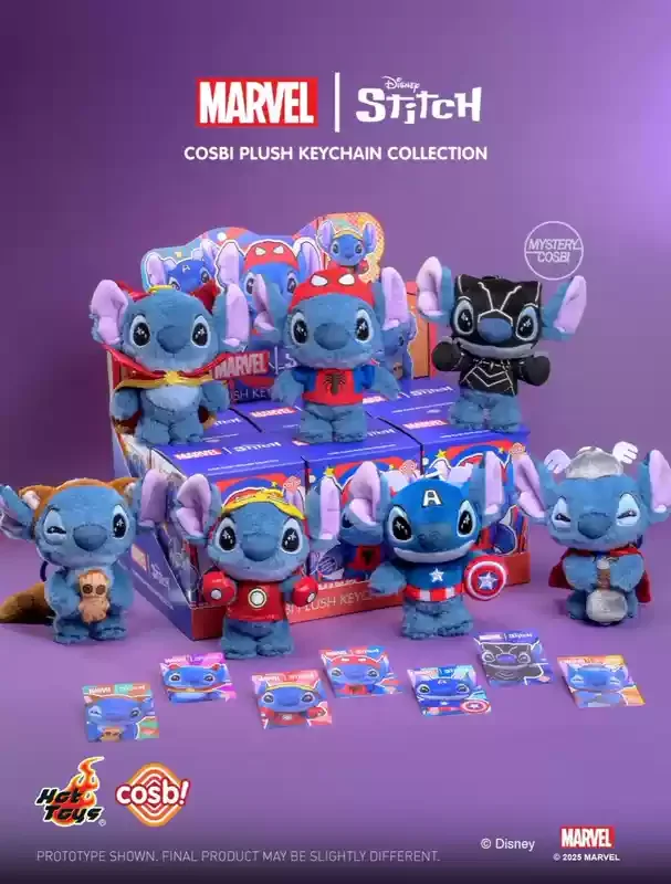 Marvel Stitch Cosbi Collection 2個セット cosbi Stitch x Marvel Plush Pendant Blind Box Series