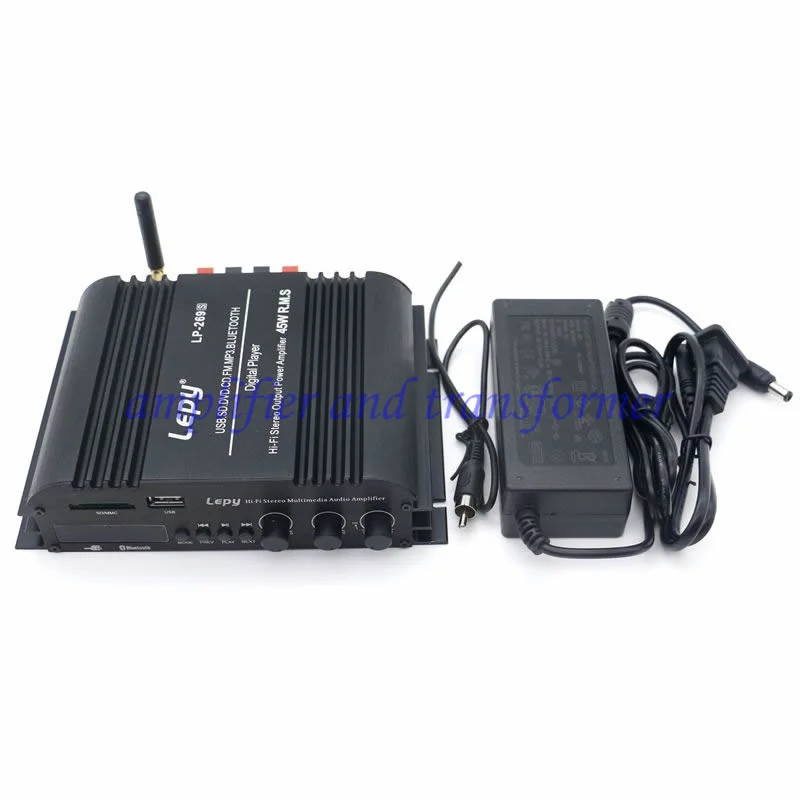 

LP-269S 4 Channel Hifi Bluetooth Amplifier 3.5mm AUX USB SD FM Digital Stereo Amp For Car Home Computer