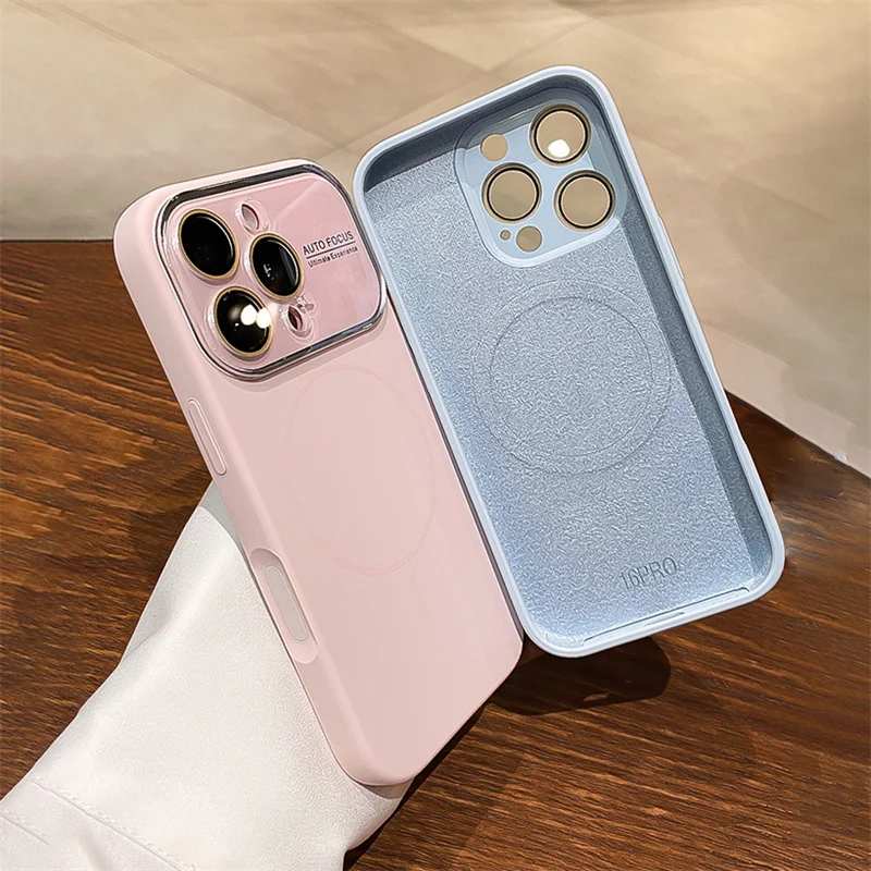 Enhanced Liquid Silicone Magnetic Shockproof Phone Case with Screen Protector