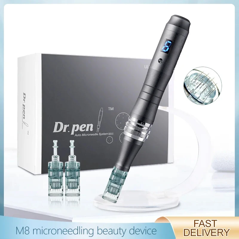 Electric Dr.Pen M8 Wireless Microblading Derma Pen Skin Care Kit Microneedle Therapy Rolling Lips Tool Needling Micro Tool