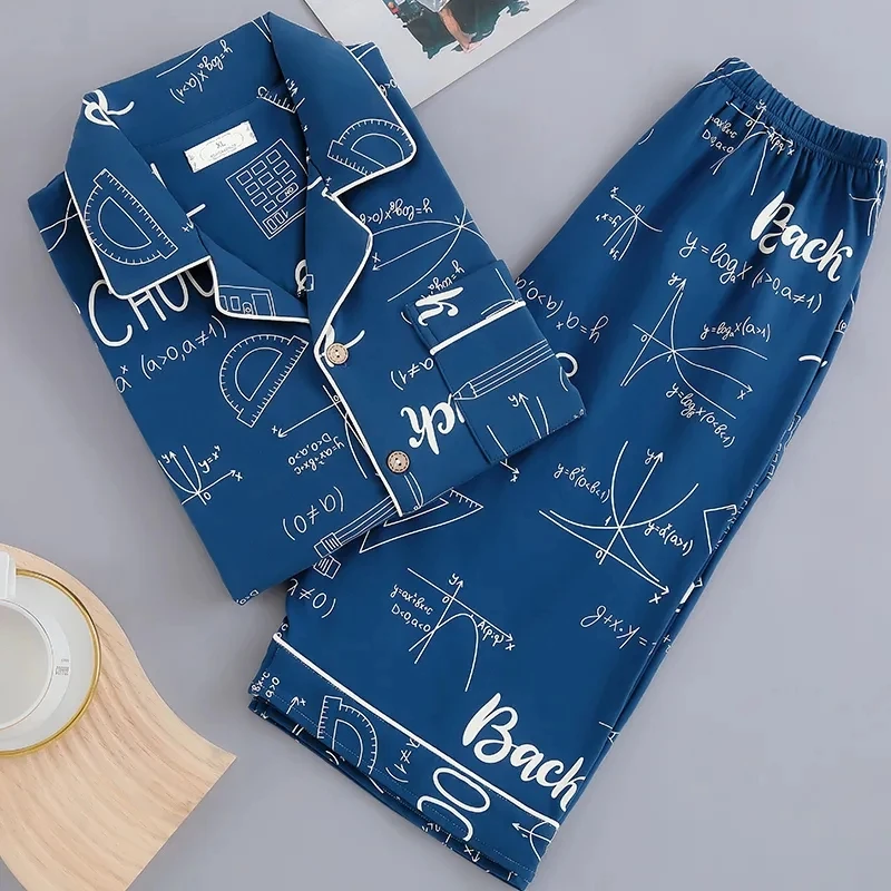 5XL 100KG Big Pajamas Set For Mens Short Sleeve Home Clothes Two-pieces Nightgown Summer Cozy Leisure Suits Hombre Pijama