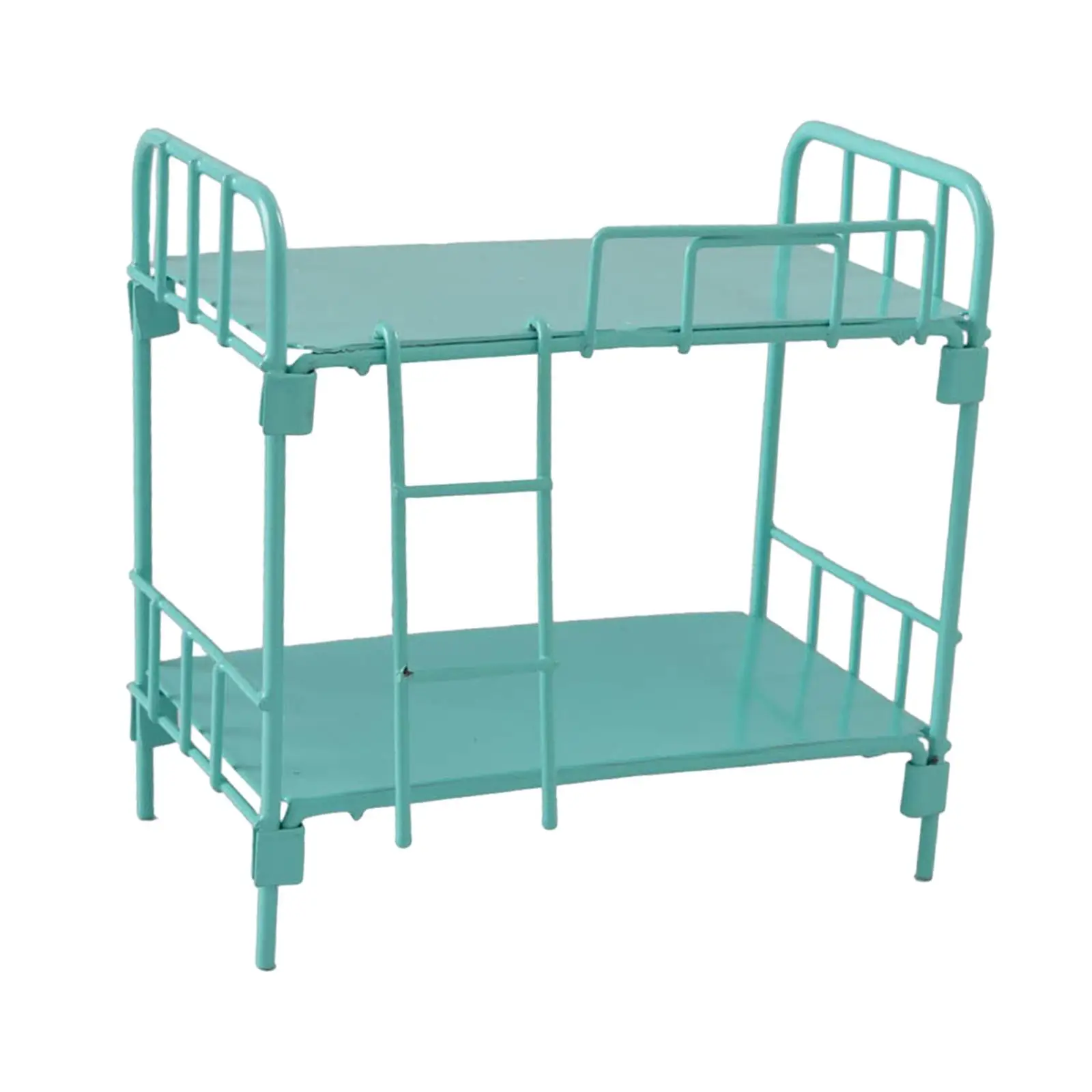 1:12 Doll House Bunk Bed with Ladder Miniature Craft Exquisite Workmanship