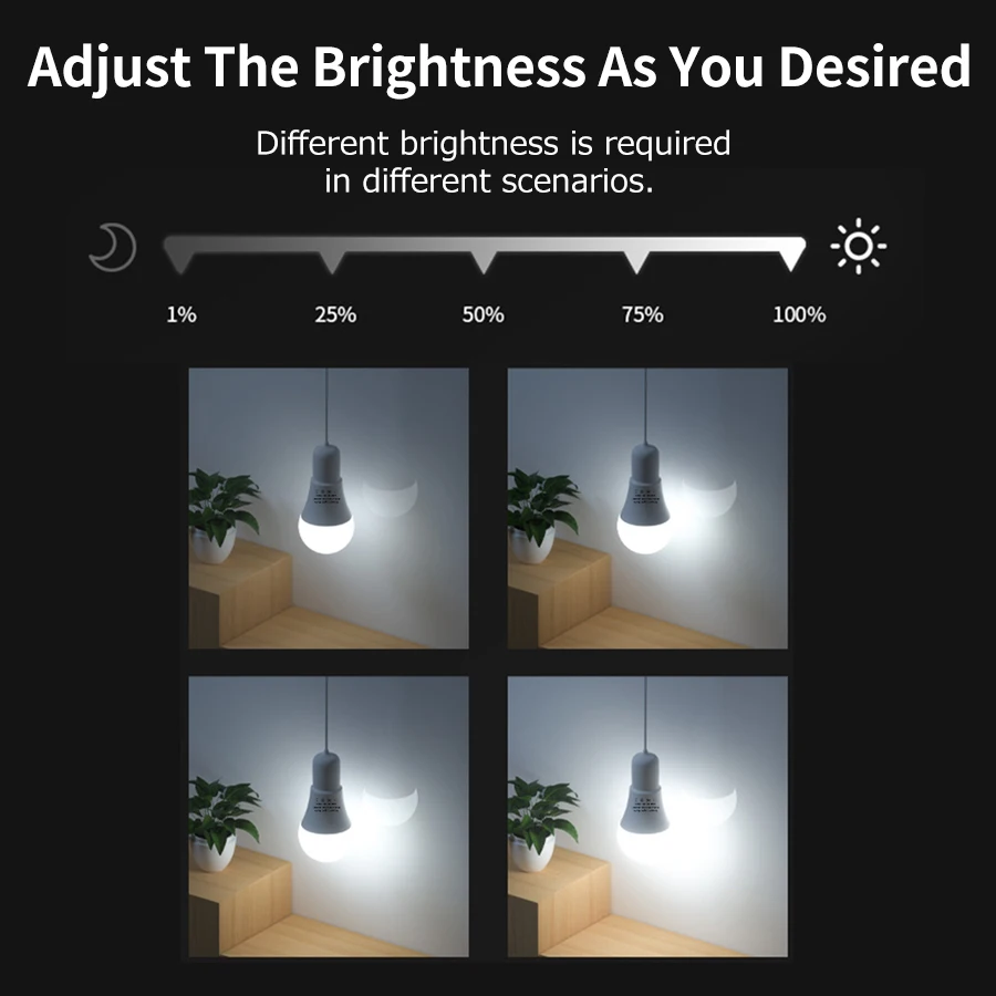 Tuya Smart Led-lampe E27 Smart Licht Bluetooth RGB Lampe Weiß Dimmbar APP Control 110V 220V Schlafzimmer Zimmer dekoration Party Lichter_voghion.com