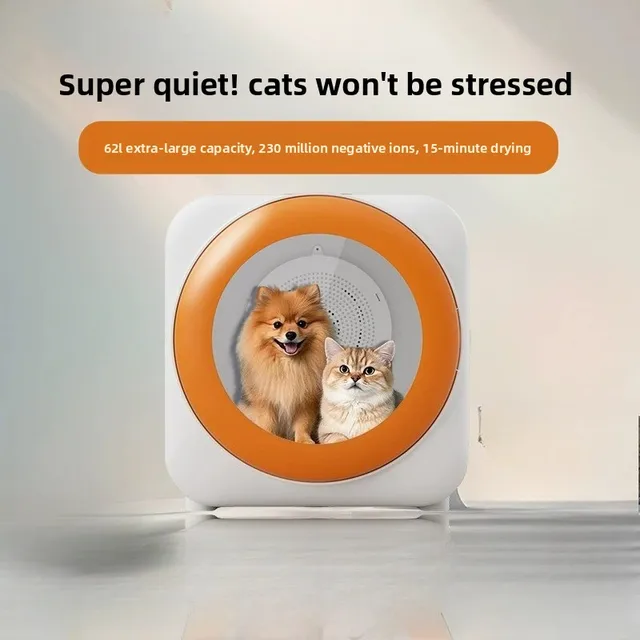 Smart Pet Dryer Box, Fully Automatic Ultra-Quiet Cat Dog Hair Dryer, 360° Thermostatic Drying Cabinet for Home Grooming 1