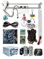 Toy crane assembly kit DIY claw machine slot game board coin receiver, button, wire harness, claw for crane mounting 1