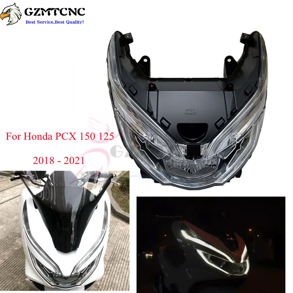 銀座 店 限定 ホンダ18 21 Pcx125 Pcx150ヘッドライトアセンブリledヘッドランプpcx 125 150 18から 21オートバイ交換照明ランプクリア 限定ブランド Electroaviacion Com