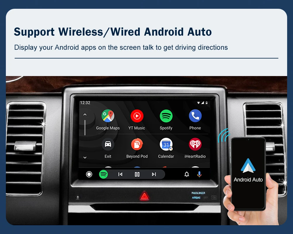 Kabelloses CarPlay für Ford Flex Taurus Sync 2 Android Auto Interface Mirror Link AirPlay Car Play Funktionen Zubehör Interieur – Detail 7