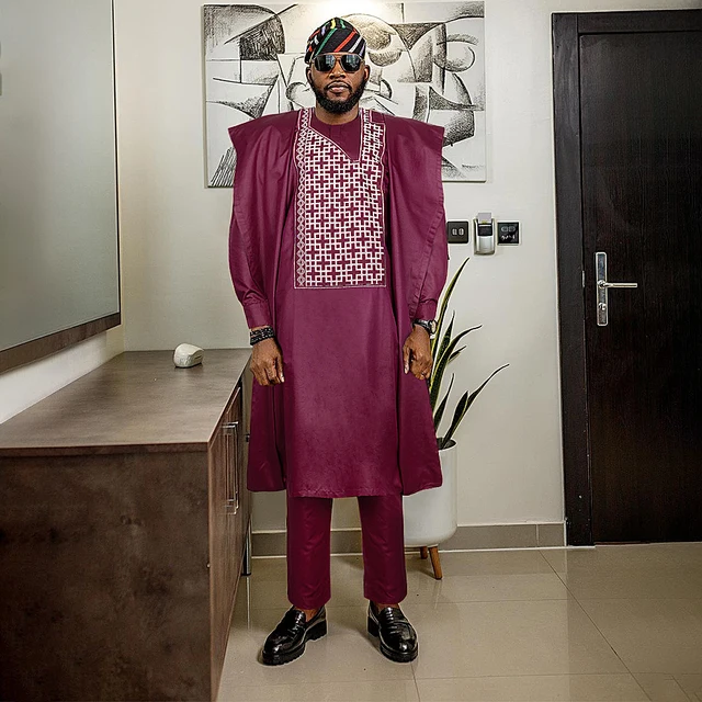Tunde Embroidered Agbada Outfit - Image 2