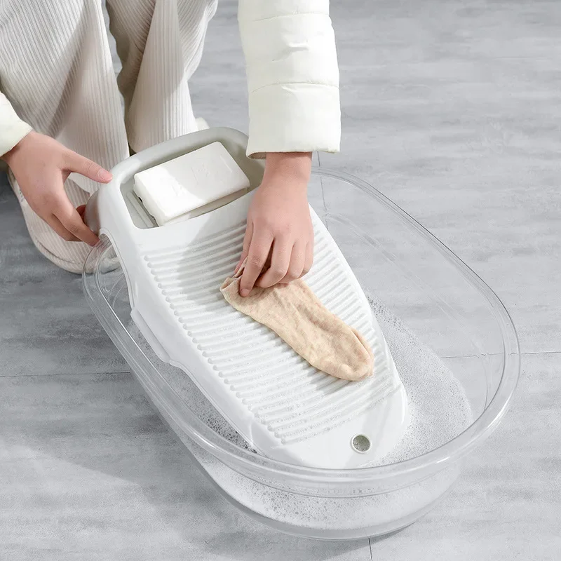 Mini Washboard for Washing Underwear Washing Socks Washing Clothes  Non-slip Washboard Household Laundry Tub