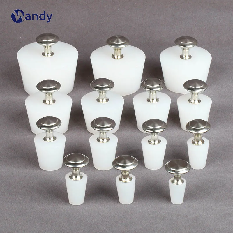 

1Pc Silicone Rubber Brew Wine Seal Stopper With Stainless Steel Handle Sink Plug Cover Bathroom Kitchen Bathtub Accessories
