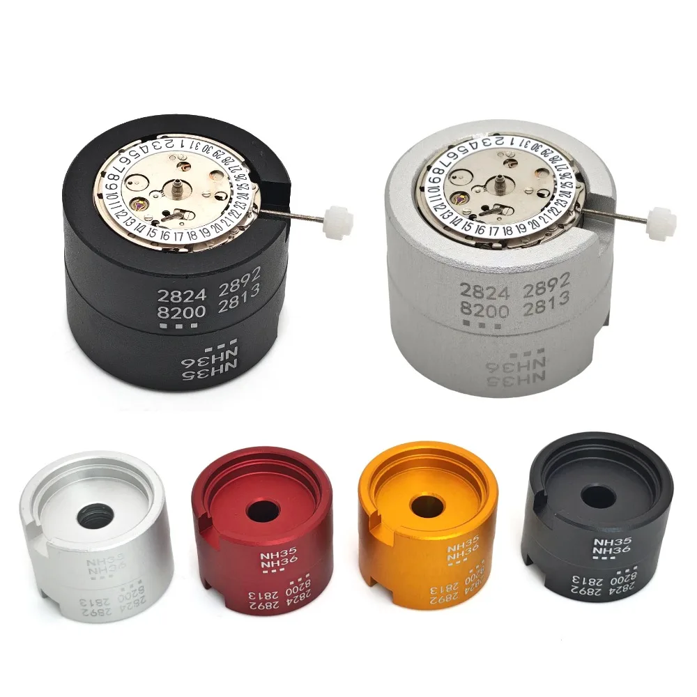 NH34 NH35 시계 무브먼트 홀더 브래킷 NH36 SKX007 7S26 4R35 4R36 2824 2836 8215 무브먼트 모드 베이스 수리 조립 도구