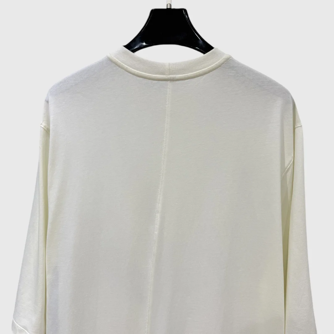 HKSH Spring Summer New Men's RO Style Round Collar Printed T-shirt Oversized Chic Cotton Chic Top American Loose Y2K Tees HK4638