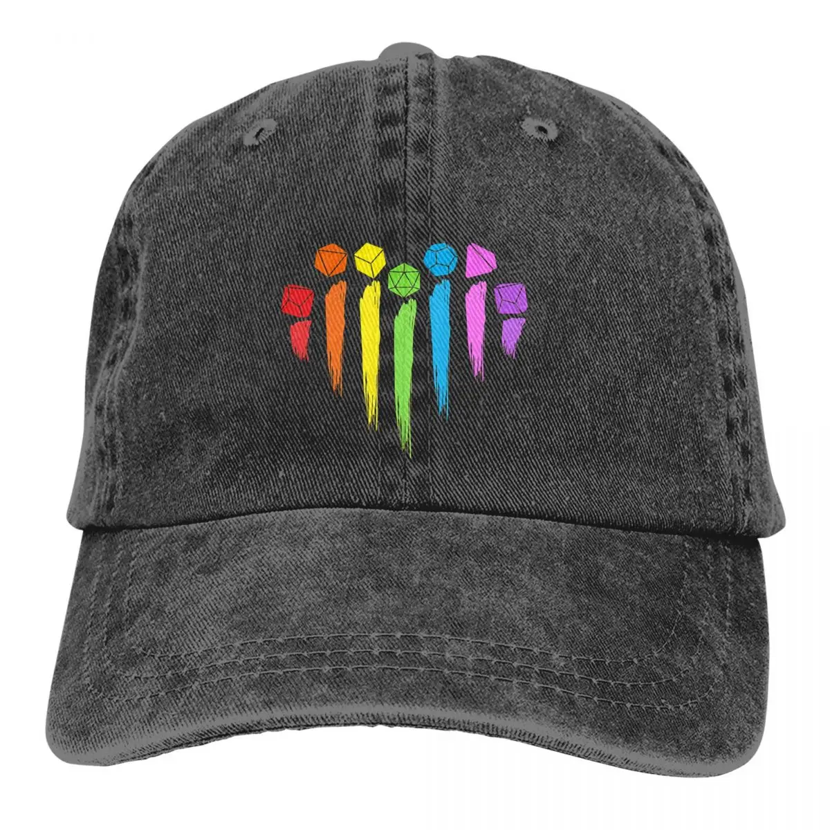 

Summer Cap Sun Visor Rainbow Heart LGBTQ Hip Hop Caps Cowboy Hat Peaked Hats
