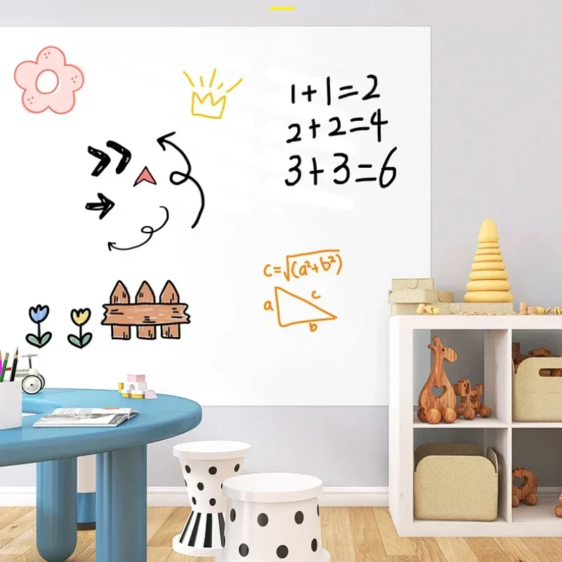 Width: 45CM Reusable Static Whiteboard Adheres To Walls Without Damage Easy To Apply and Remove Dry Eraser White Board whiteboard wall sticker dry erase whiteboard magnetic whiteboard magnetic dry erase board