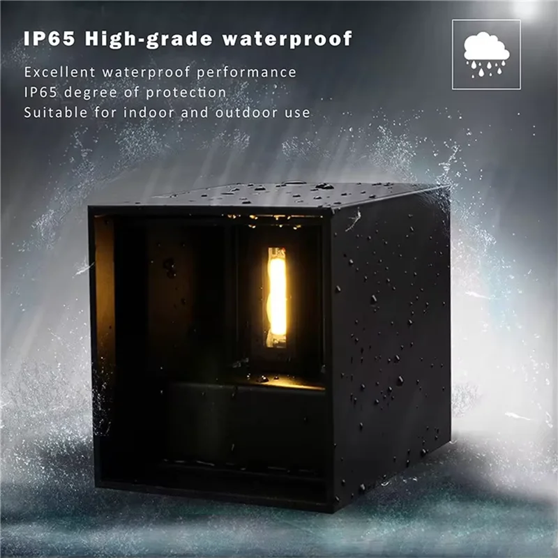 Weatherproof Outdoor LED Motion Sensor Wall Light - Decorative Sconce for Porch, Garden, and Yard