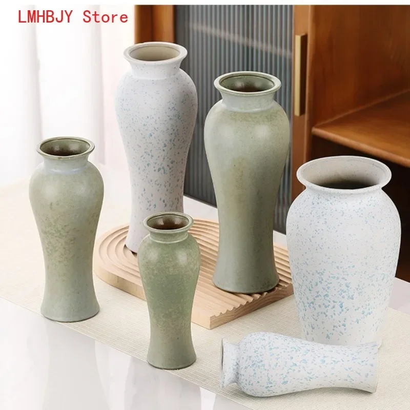 

Керамическая ваза LMHBJY большого диаметра для свежих цветов, простая гидропонная ваза для свежих цветов, сухая ваза