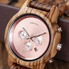 BOBO BIRD Women Watches Luxury Chronograph Watch with Auto Date Versatile Ladies Wooden Timepieces Custom Couple Quartz Watch 3