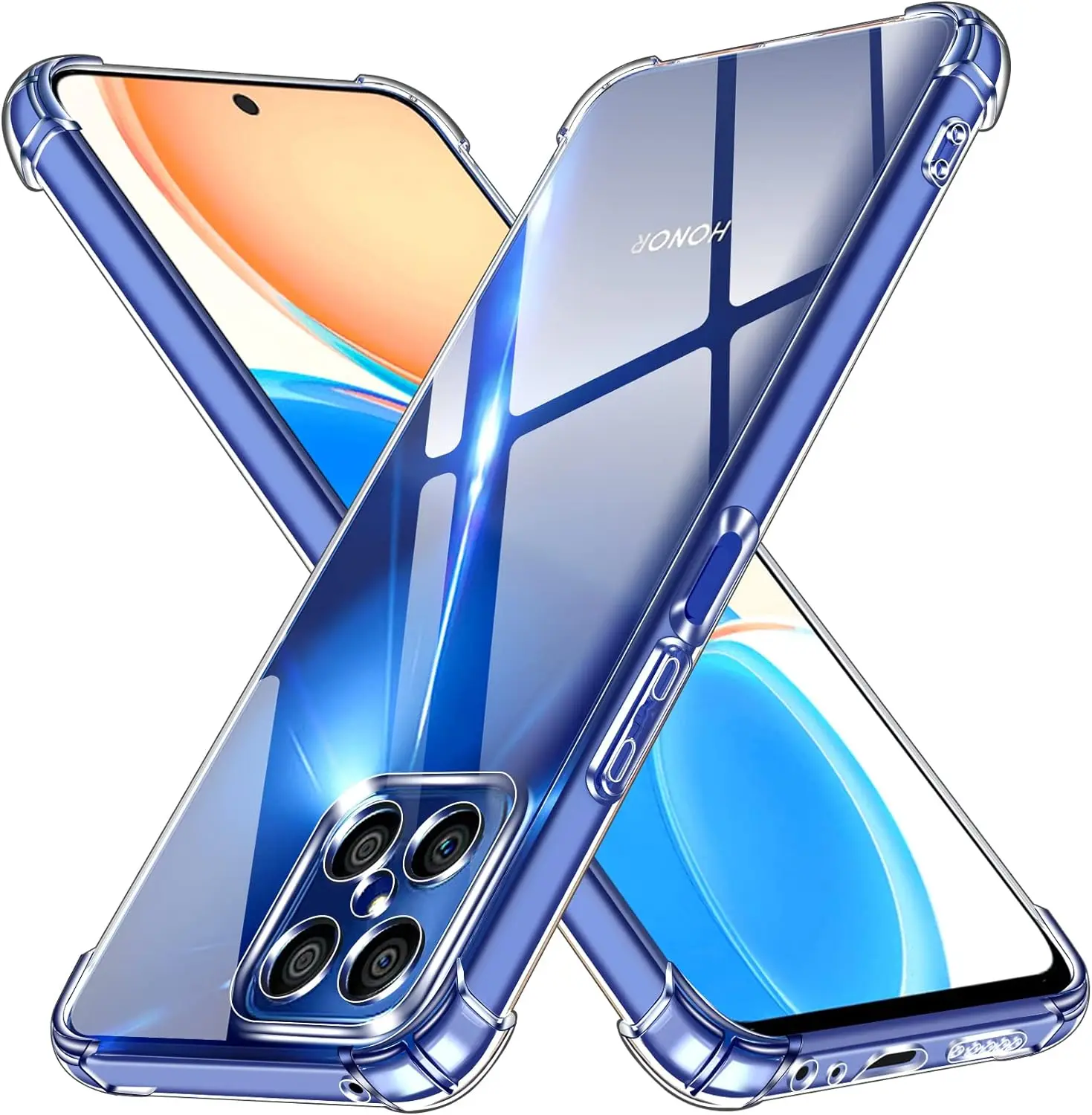 

Advanced Transparent Thick 4 Corners Case For Honor X8 4G