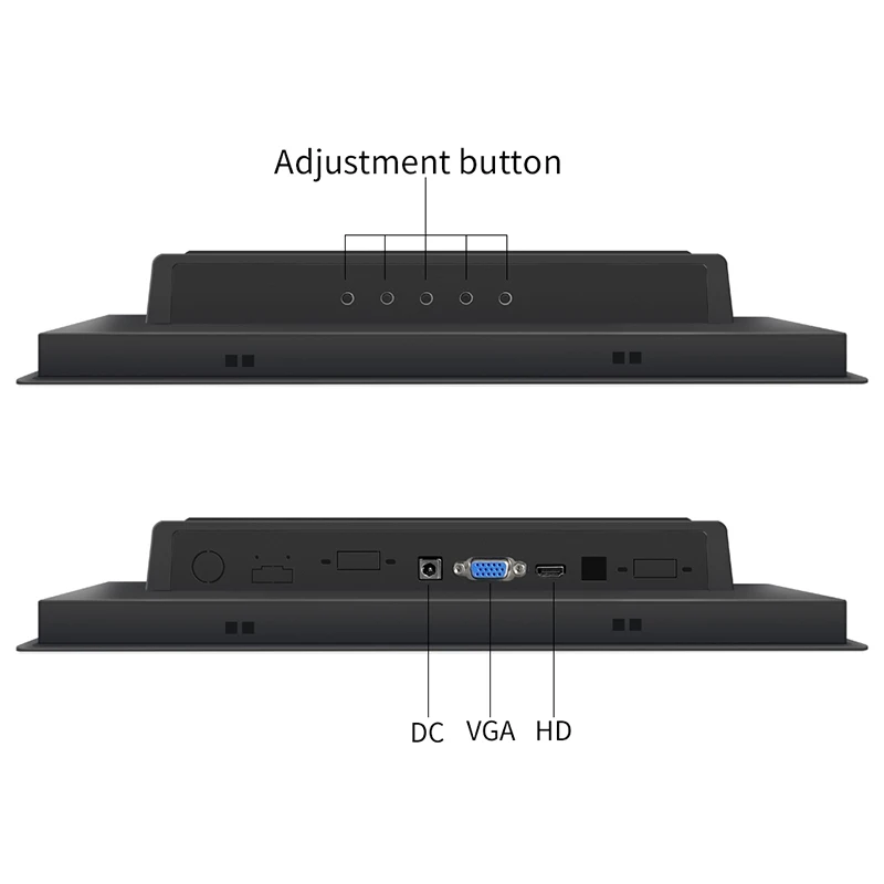 10 PCS 산업용 10.4인치 금속 쉘 LCD 모니터 완전 밀폐형 HDMI 용량성 터치스크린 모니터 디스플레이