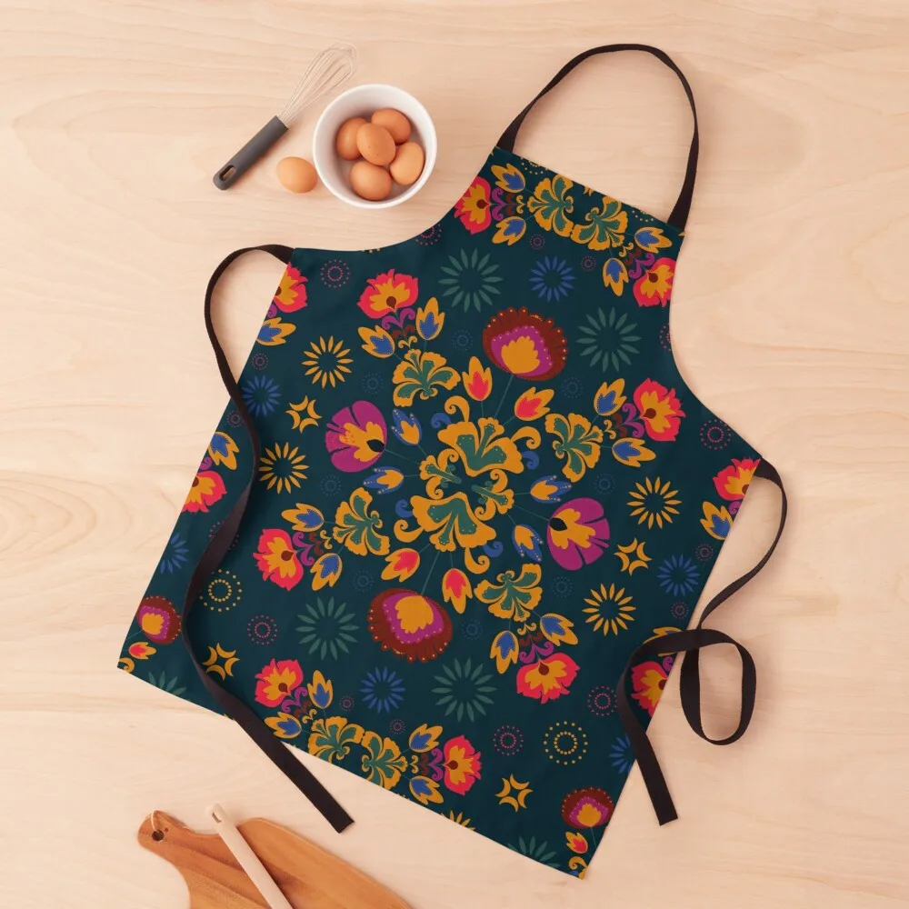 Fiesta Folk Blue Apron pinafore