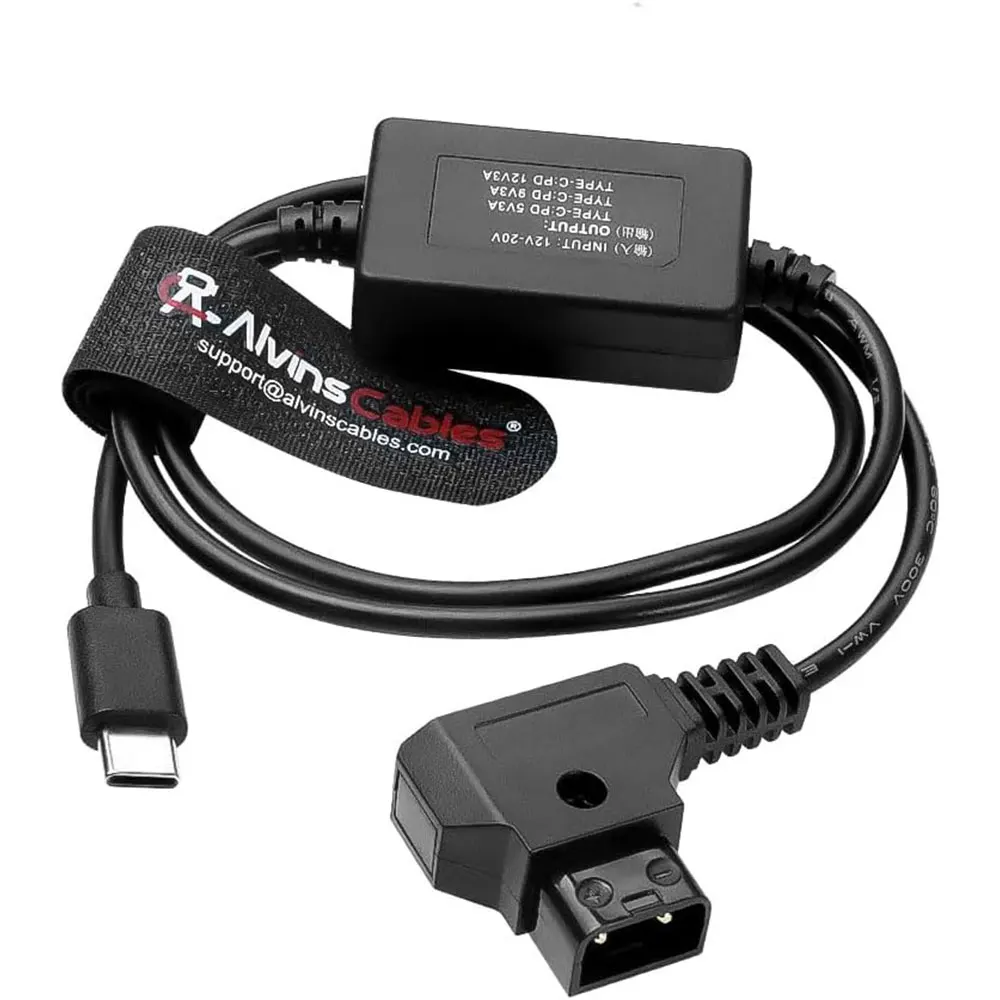 Câble Adaptateur D-Tap Vers Double Face NP-F Par Alvin's Cables - Pour Atomos, SmallHD, Feelworld - Alimentation Moniteur Et Émetteur