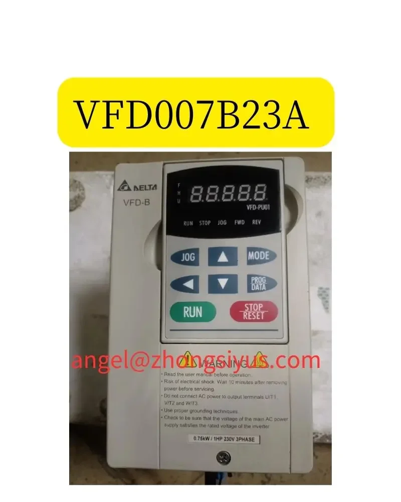 

VFD007B23A Used Delta inverter 0.75kW 220V operation function OK