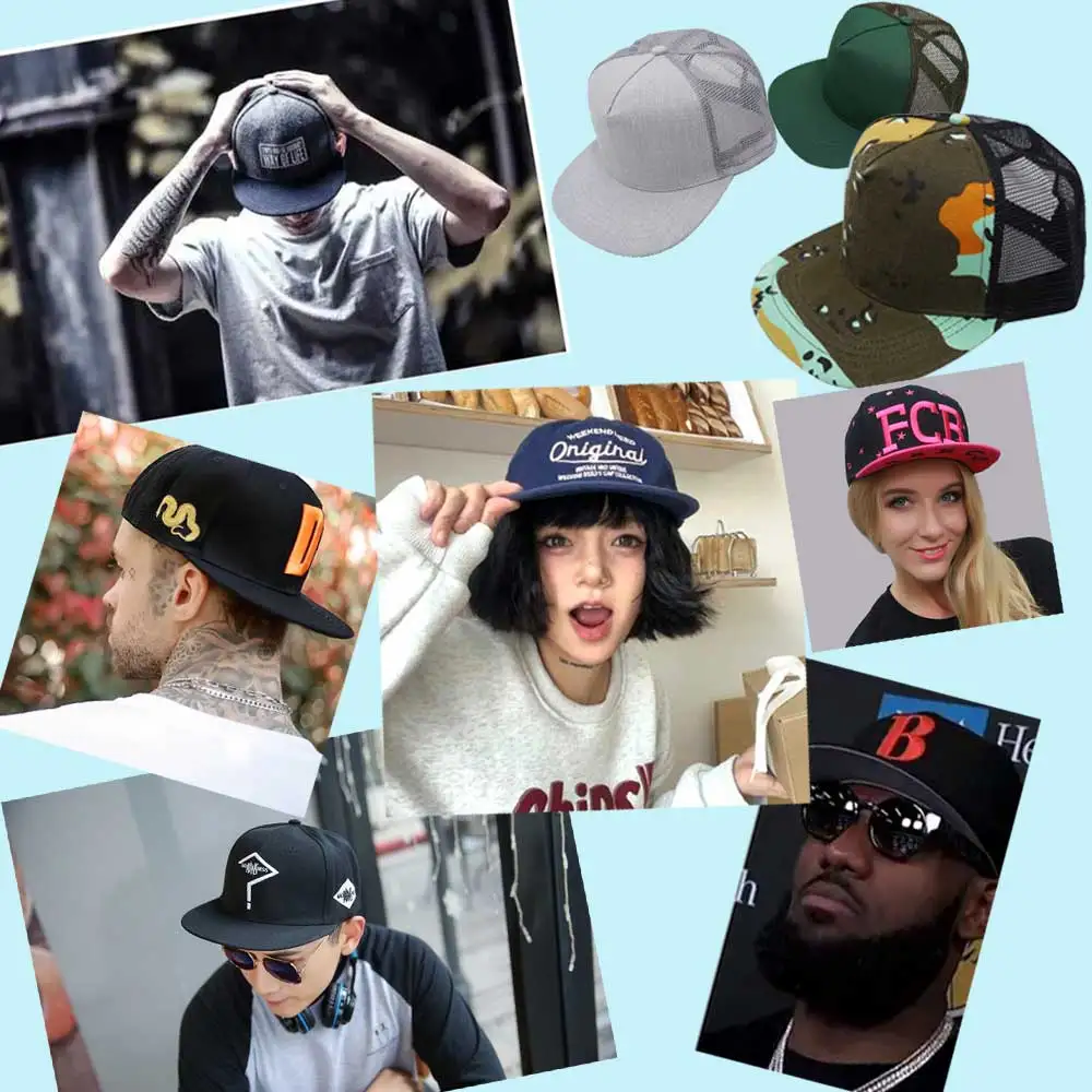 빈티지 스타일의 평평한 챙 모자, 장갑에 자수 로고가 있는 가짜 6페이지 드라이버 모자, 미국 트럭 운전사 모자