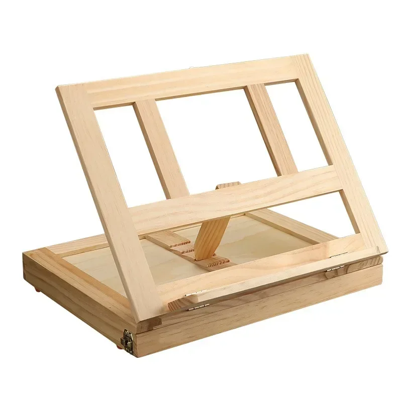 Tabletop Easel Art Desktop Easel for Painting, Foldable Wooden Sketchbox with Drawer for Student Artist Beginner
