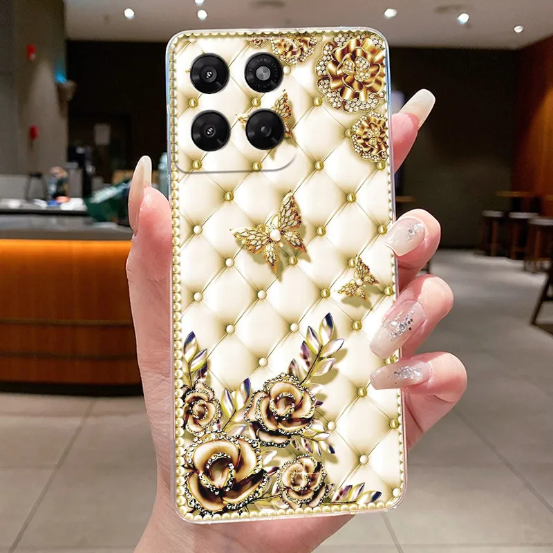 Luxury Cute Cool Soft Silicone Transparent Phone Case Back Cover