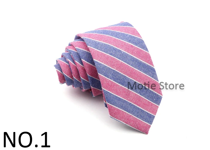 Herren klassische karierte gestreifte Baumwolle Krawatte blau rosa Krawatte Krawatte für Business-Hochzeits feier Hemd Anzug Kragen Zubehör Geschenk – Detail 2