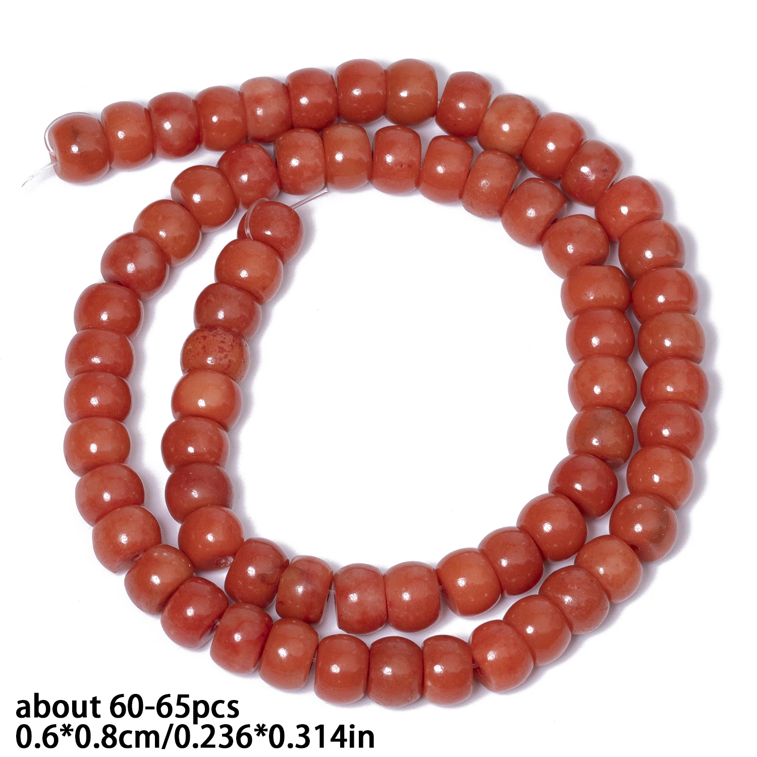 Rote Korallenperlen Naturstein Abacus Spacer Rondellperlen für Schmuckherstellung DIY Energie-Armbänder Beste DIY-Wahl – Detail 9